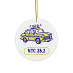 NYC 26.2 Taxi | Marathon Christmas Ornament