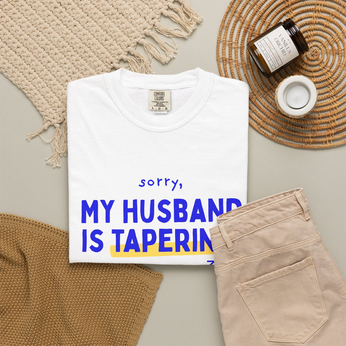Sorry, My Husband Is Tapering running t-shirt, view 5