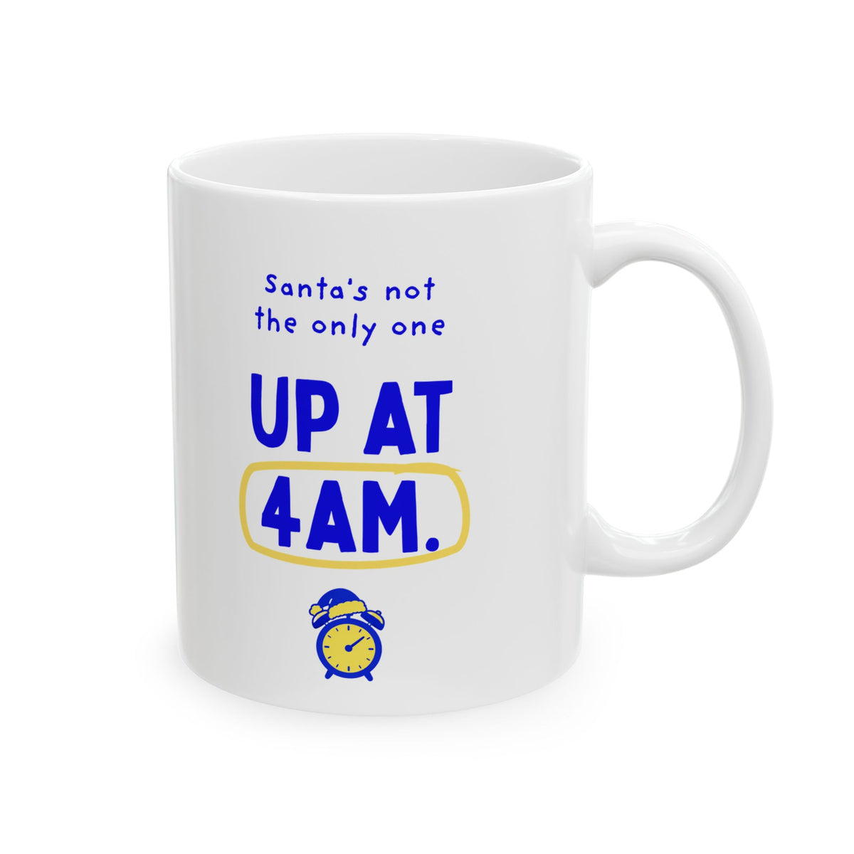 Santa's Not the Only One Up at 4am | Runner Christmas Mug