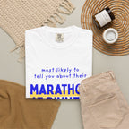 Most Likely to Tell You About Their Marathon at Dinner | Christmas Family T-Shirt