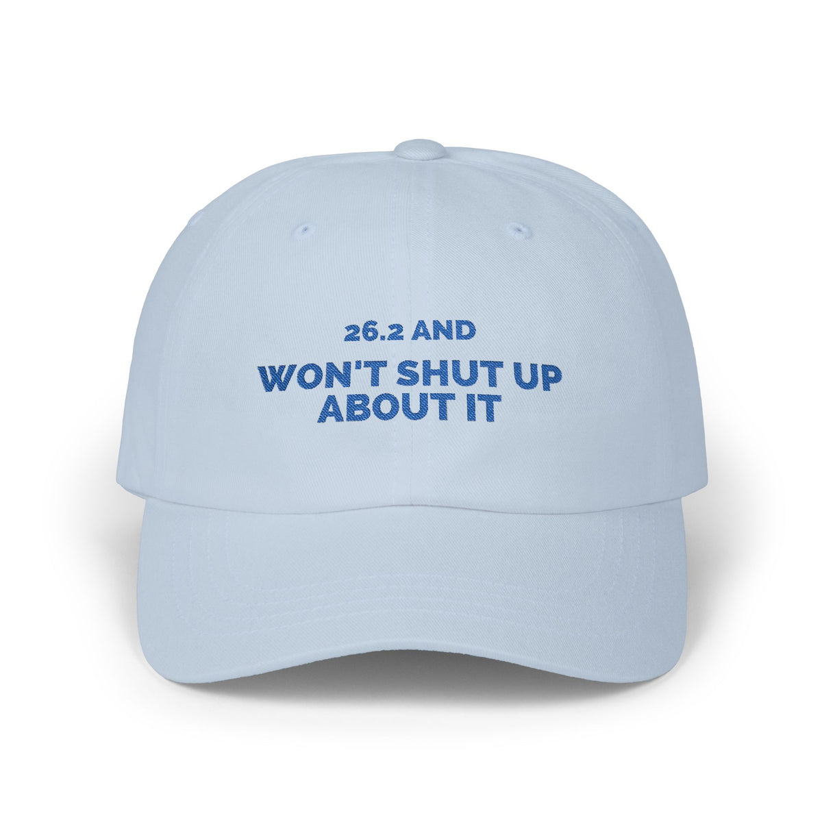 26.2 and Won't Shut Up About It embroidered marathon dad hat by Run & Tell