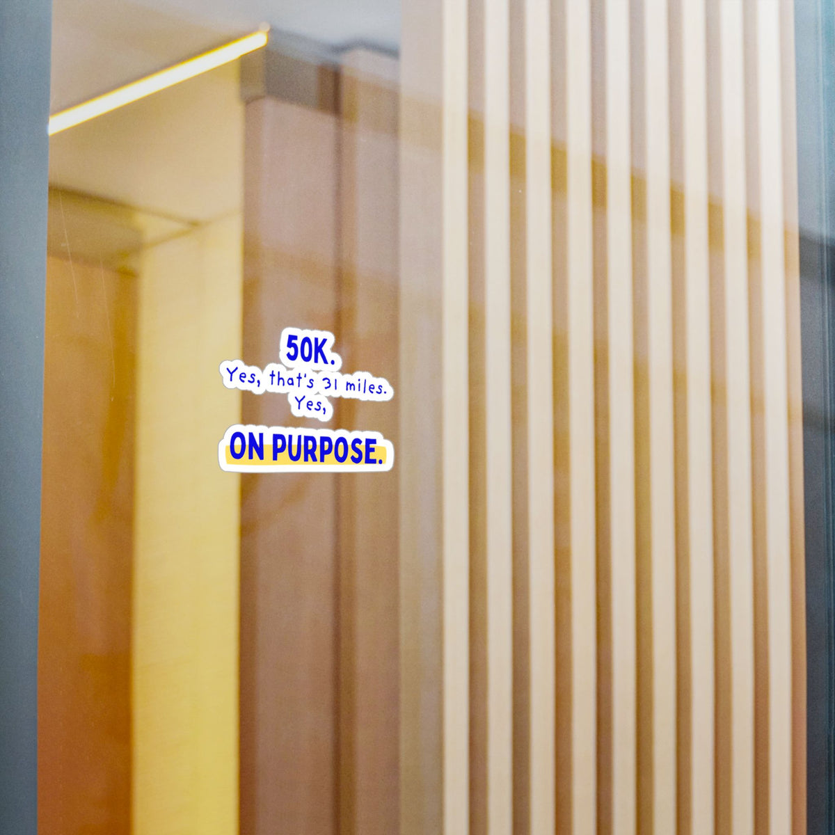 50K, Yes That's 31 Miles, Yes On Purpose | 50K Ultra Vinyl Car Decal