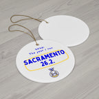 2026: The Year I Ran Sacramento 26.2 | Marathon Christmas Ornament