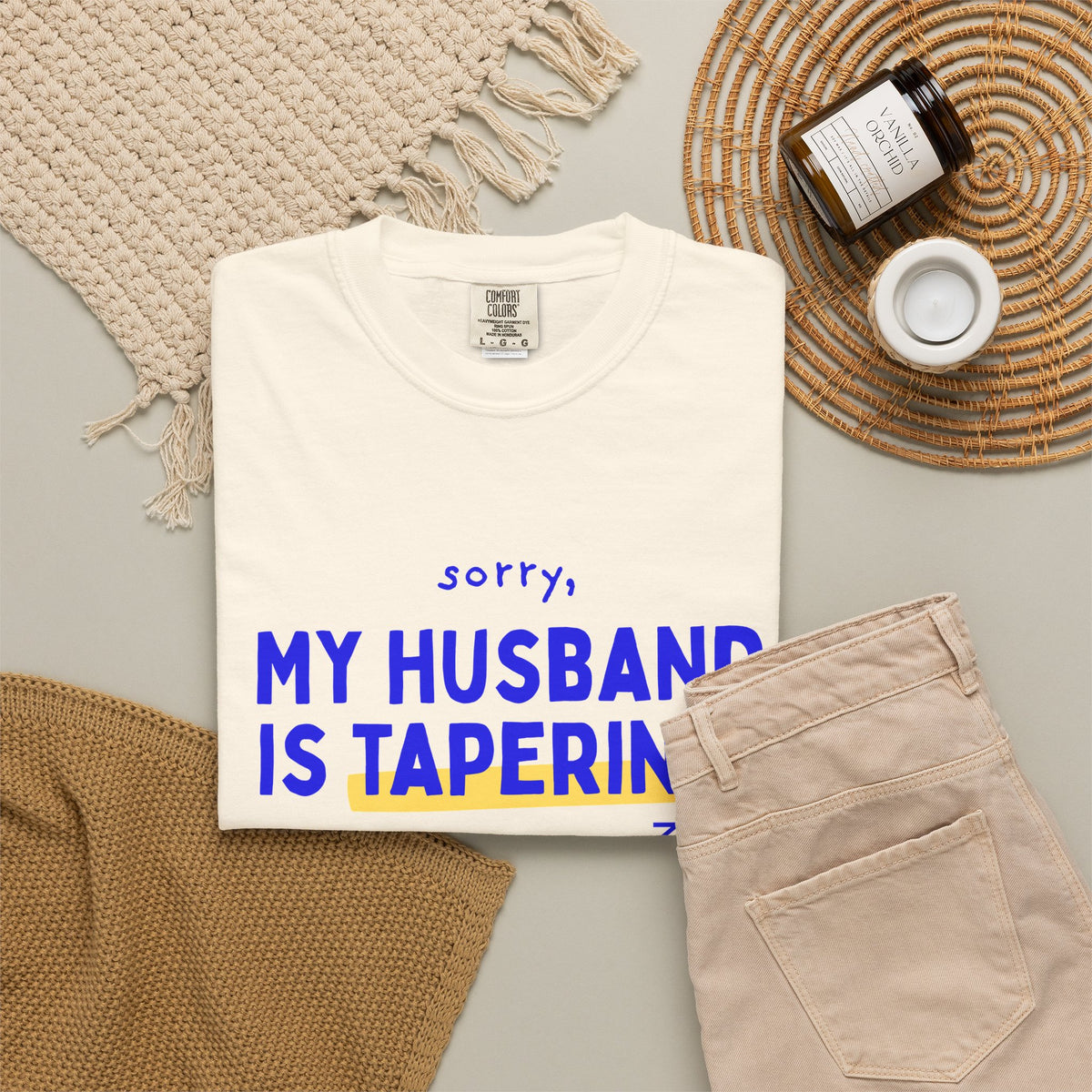 Sorry, My Husband Is Tapering running t-shirt, view 8