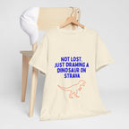 Not Lost. Just Drawing a Dinosaur on Strava funny running shirt by Run & Tell