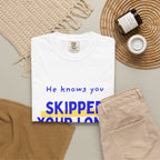 He Knows You Skipped Your Long Run | Funny Christmas Running T-Shirt