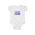 Baby's first Christmas bodysuit: My first Christmas, Dad's still talking about his marathon