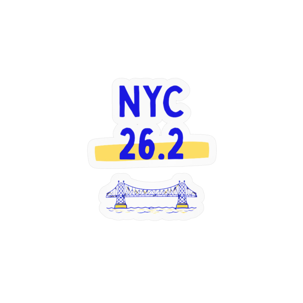NYC 26.2 Vinyl Car Decal