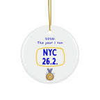 2026: The Year I Ran NYC 26.2 | Marathon Christmas Ornament