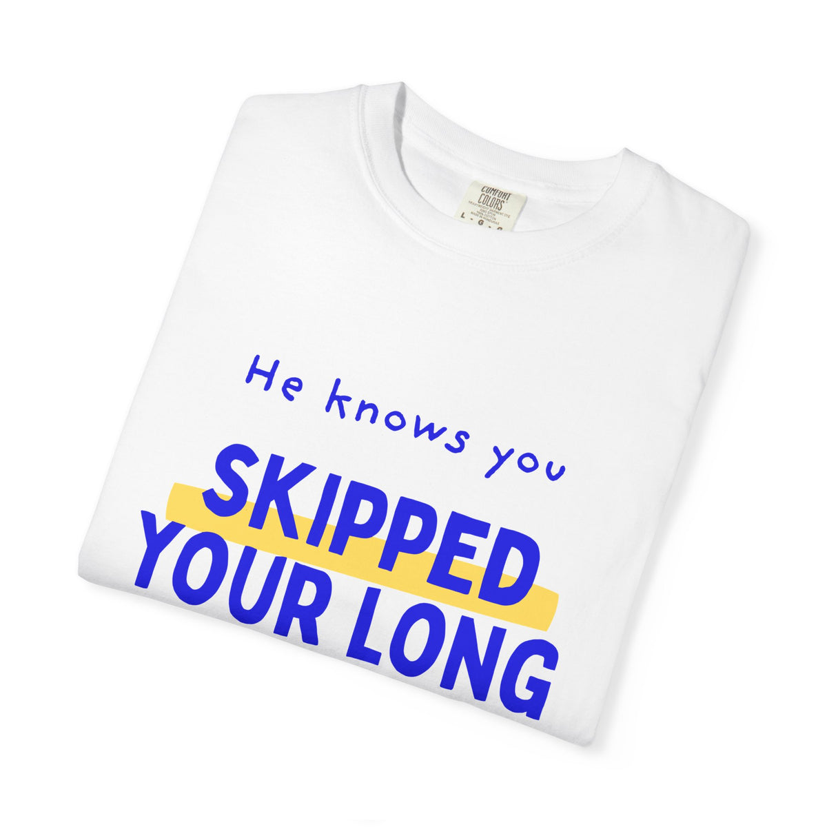 He Knows You Skipped Your Long Run | Funny Christmas Running T-Shirt