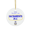 2026: The Year I Ran Sacramento 26.2 | Marathon Christmas Ornament