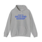 Runs on Gels and Gossip 3D puff print hoodie, mockup