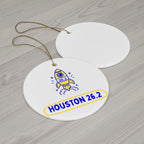 Houston 26.2 Rocket | Marathon Christmas Ornament