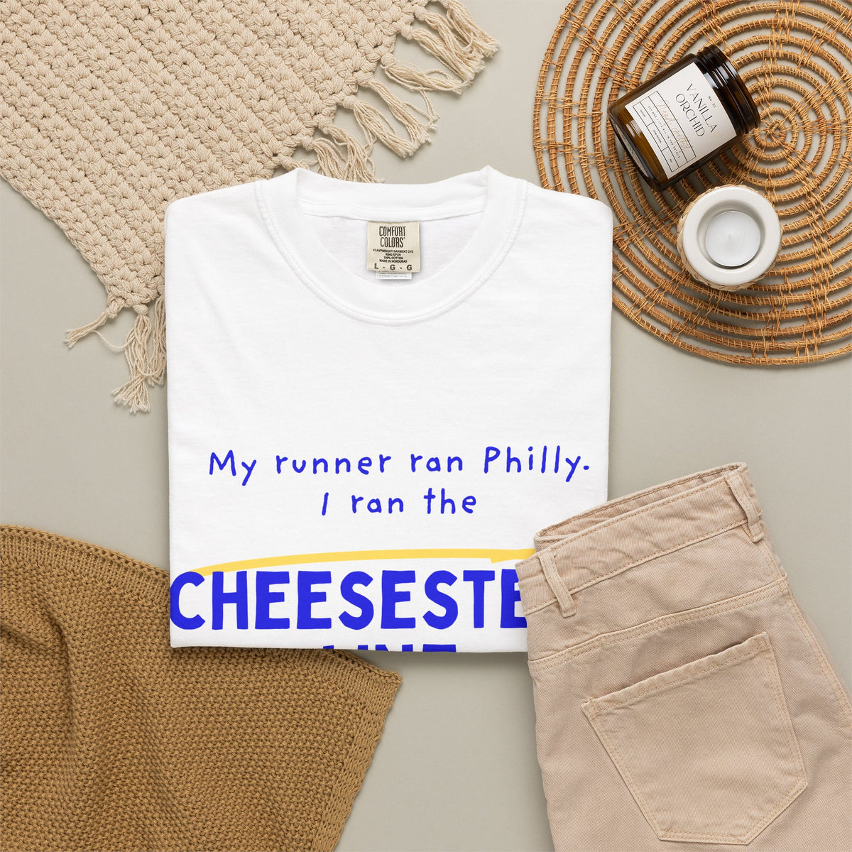 My Runner Ran Philly, I Ran the Cheesesteak Line | Marathon Partner T-Shirt