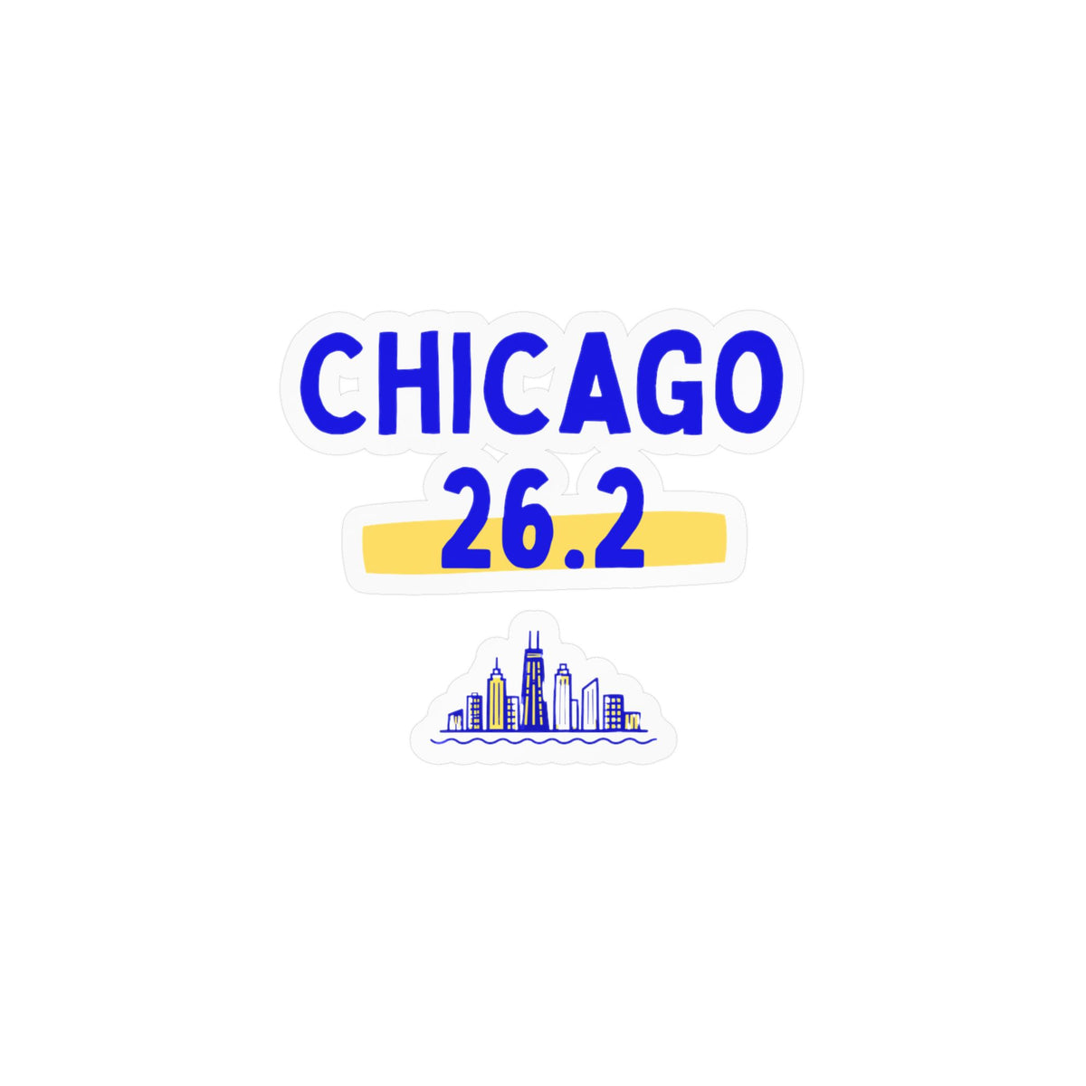 Chicago 26.2 Vinyl Car Decal