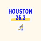 Houston 26.2 Vinyl Car Decal
