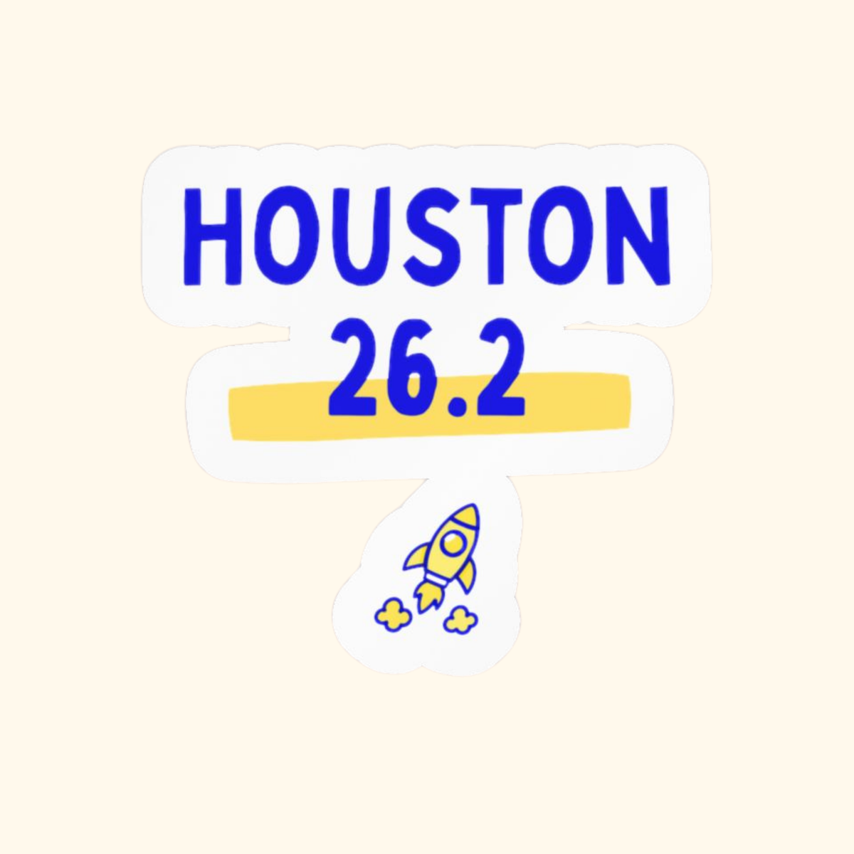 Houston 26.2 Vinyl Car Decal