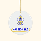 Houston 26.2 Rocket | Marathon Christmas Ornament