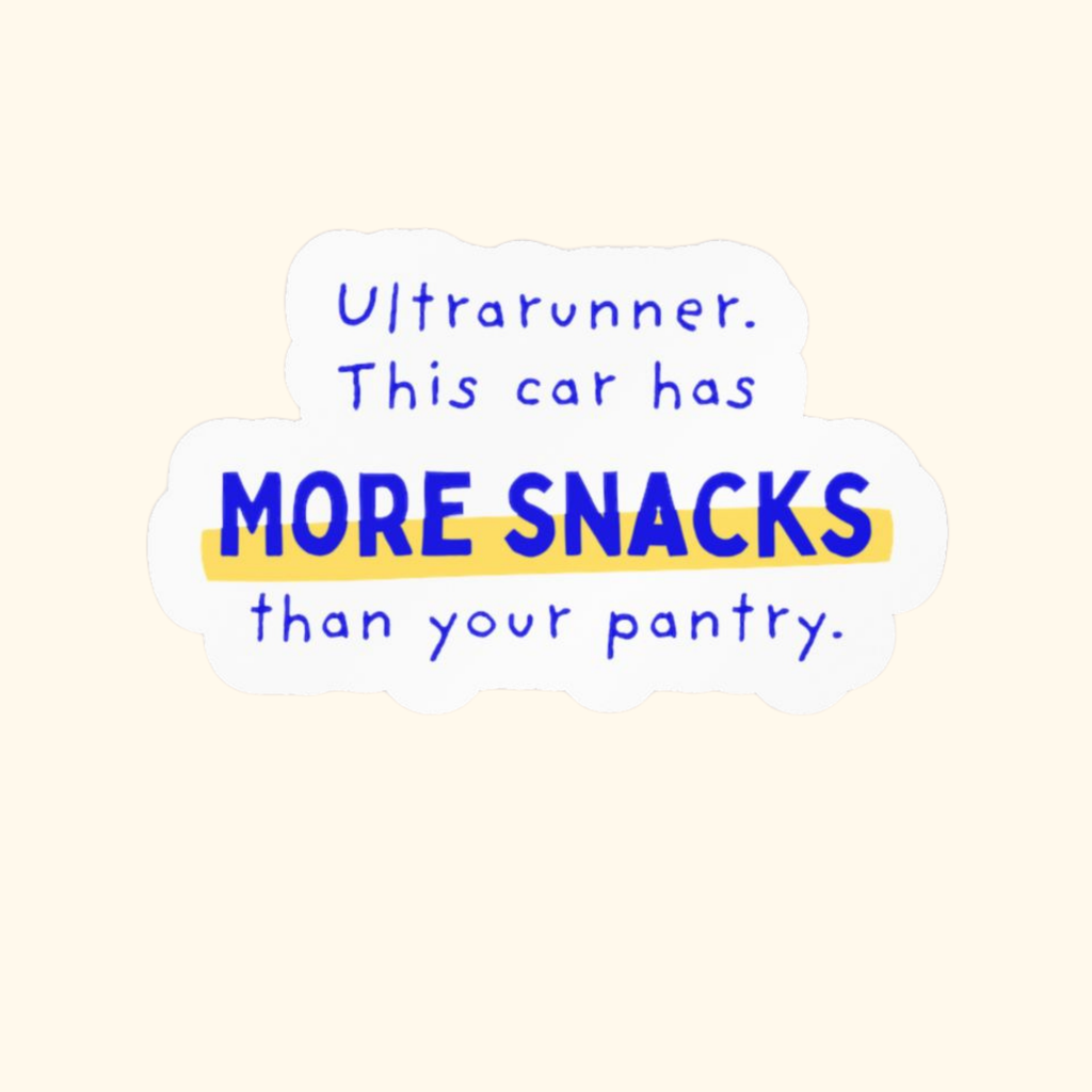 Ultrarunner, This Car Has More Snacks Than Your Pantry | Ultra Vinyl Car Decal